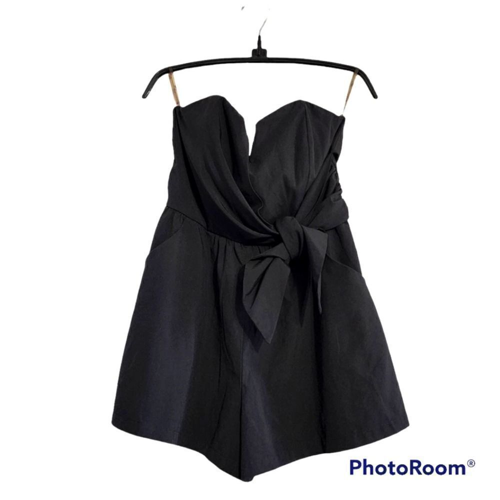 Mittoshop strapless black romper